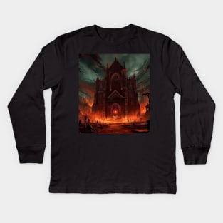 Diablo Tristram Cathedral Kids Long Sleeve T-Shirt